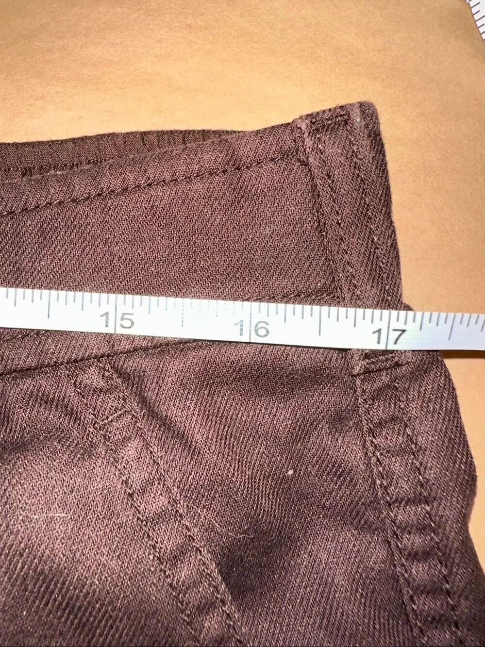 Uniqlo XL Linen Cotton High Waist Pleated Shorts Dark Brown